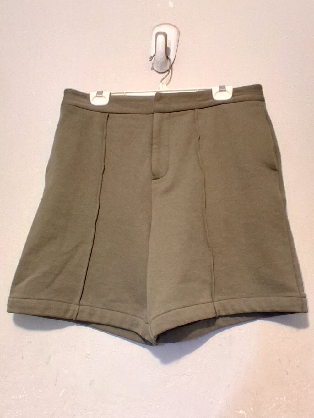 Alexander Wang Olive High-Rise Structured Shorts Taill Moven Sweatshort Summer